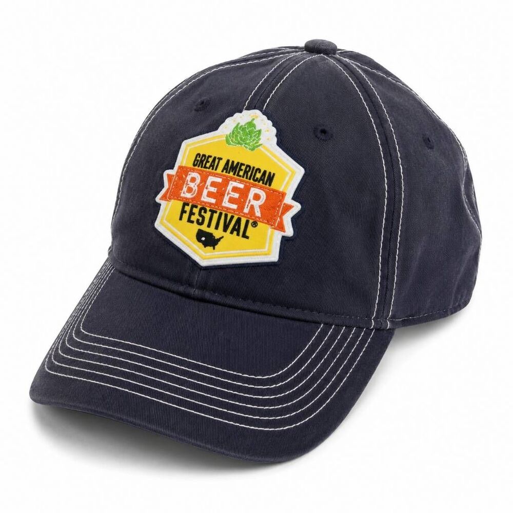 Great American Beer Festival Hat Brewers 2012 Navy Blue Adjustable Cotton Cap Cr